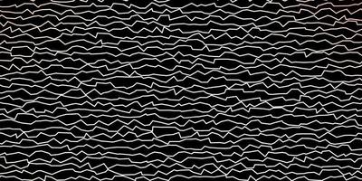 Dark Orange vector background with bent lines.