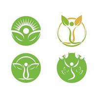 Healthy Life people medical Logo template vector