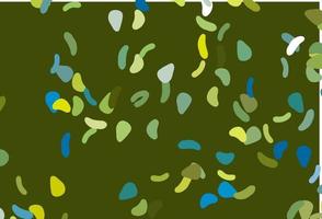 Light Blue, Yellow vector background with abstract forms.