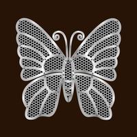 vector de mariposa de acero
