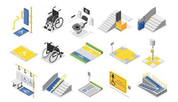 Accessible Environment Icons vector
