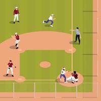 Ball Field Game Composition vector
