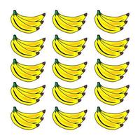 vector de fruta de plátano vector gratis