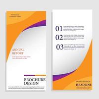 Geometric Brochure or brochure layout template, report cover design background with elegant and simple design vector