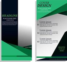 Geometric Brochure or brochure layout template, report cover design background with elegant and simple design vector