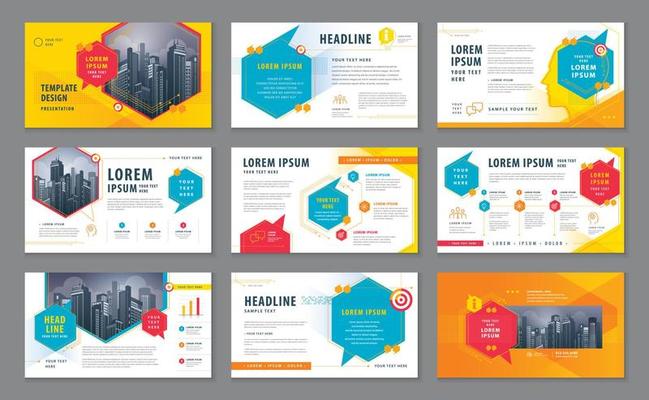 Colorful Speech bubble elements Template design set for Brochures, flyer, leaflet, Website design, Abstract Presentation Templates.