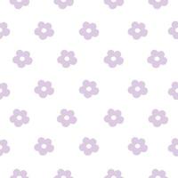 Pastel purple flower pattern for printing, fabric pattern, wallpaper, background vector