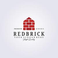 brick home company industry logo vector illustration business template logo graphic design bricklayer