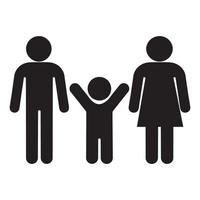 People Family parents and kid vector