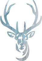 watercolor animal deer hunt design vector