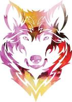 watercolor animal wolf hunter