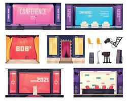 Conference Hall Set vector