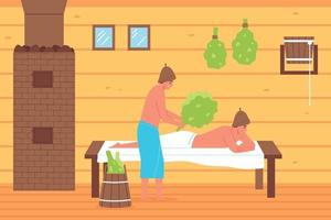 Banya Flat Illustration vector