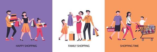 Happy Shopping Design Concept vector