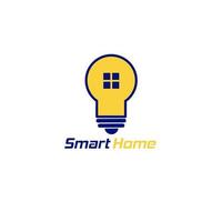 smart home logo in modern style vector