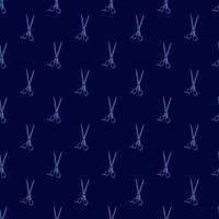 Scissors seamless pattern. Retro salon background. vector