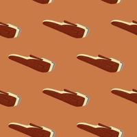 Clippers seamless pattern on. Vintage barber shops elements in doodle style. vector
