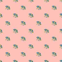 Chameleon seamless pattern. Background of tropical lizard. vector
