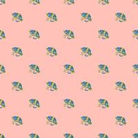 Chameleon seamless pattern. Background of tropical lizard. vector