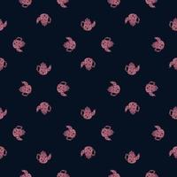 Vintage teapots seamless pattern. Background of teatime in hand drawn style. vector