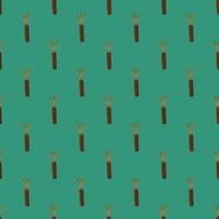 Palm tree seamless pattern. Background of tropical plant. vector