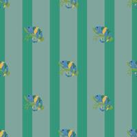 Chameleon seamless pattern. Background of tropical lizard. vector