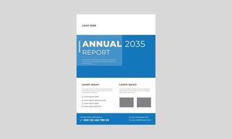 Modern Annual Report Brochure Template, Geometric Corporate Book Cover Design Template in A4, Annual Report Business Brochure Templates. vector