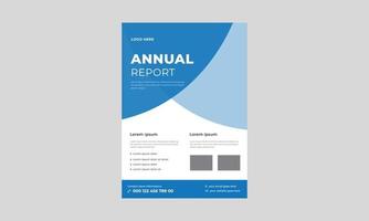 Modern Annual Report Brochure Template, Geometric Corporate Book Cover Design Template in A4, Annual Report Business Brochure Templates. vector