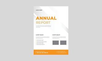 Modern Annual Report Brochure Template, Geometric Corporate Book Cover Design Template in A4, Annual Report Business Brochure Templates. vector