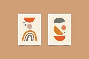 abstract aestetic modern poster boho contemporary wall art vector