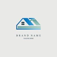 real estate house logo template design for brand or company and other vector
