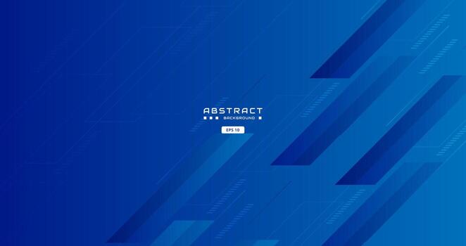Blue background with abstract square shape, dynamic and sport banner concept. vector