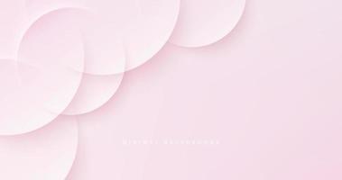 fondo rosa suave abstracto, banner moderno y limpio, concepto de página de inicio con color pastel vector