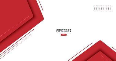 abstract red background with geometric shape and white space in center vector