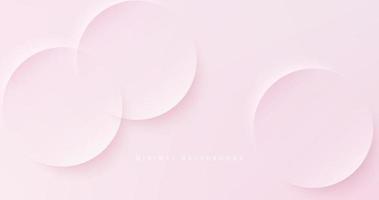 fondo rosa suave abstracto, banner moderno y limpio, concepto de página de inicio con color pastel vector