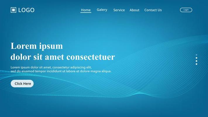 abstract green wave gradient background, modern and clean landing page concept