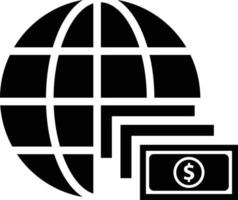 icono de la economía mundial vector