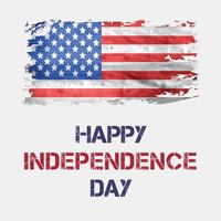 feliz día de la independencia 4 de julio vector