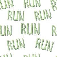 Run motivation background. Seamless sport pattern. vector