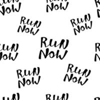 Run motivation background. Seamless sport pattern. vector