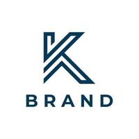 Letter K logo design template vector