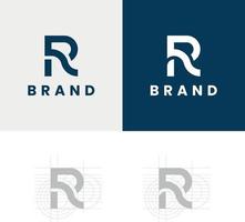 plantilla de diseño de logotipo de letra r