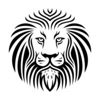 Lion head logo design template vector