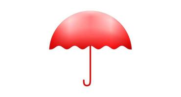 red umbrella icon vector