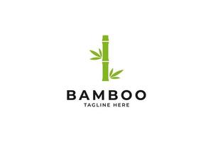 Bamboo logo design vector template