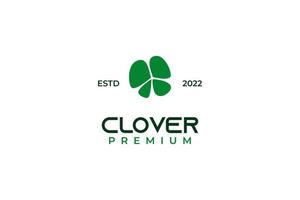Clover leaf icon logo design vector