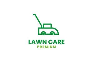 Lawn mower icon logo design vector