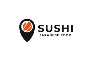 plantilla de vector de diseño de logotipo de sushi