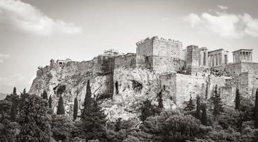 Acropolis of Athens ruins Parthenon Greeces capital Athens in Greece. photo