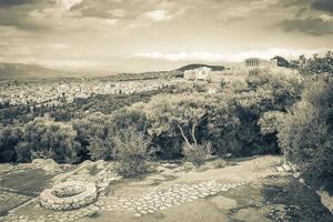 Acropolis of Athens ruins Parthenon Greeces capital Athens in Greece. photo